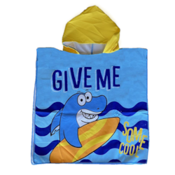 RĘCZNIK KĄPIELOWY PLAŻOWY PONCHO REKIN