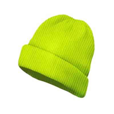 CZAPKA zimowa unisex dwuwarstwowa żółta