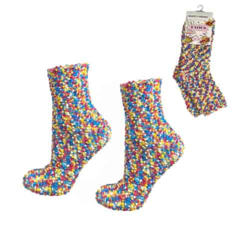 Skarpeta Damska Bąbelkowa Bukla Multi Kolor