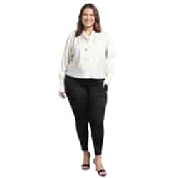 Legginsy damskie ocieplane Plus Size bambusowe