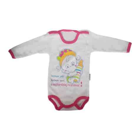 Gładkie body z długim rękawem