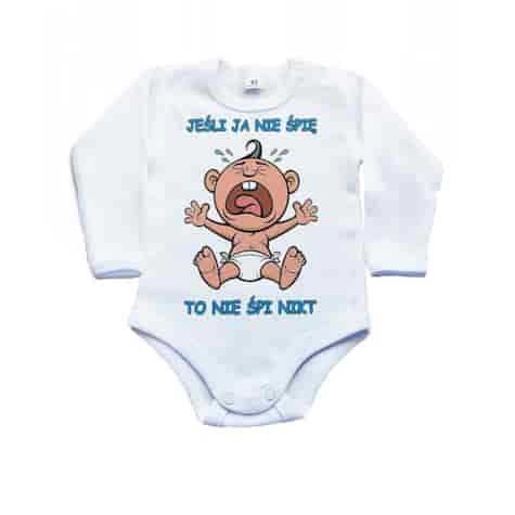 Gładkie body z długim rękawem