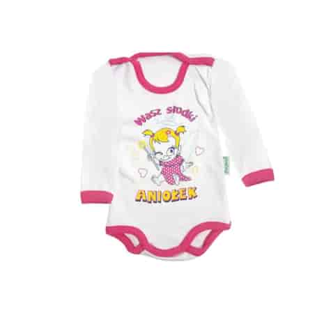 Gładkie body z długim rękawem