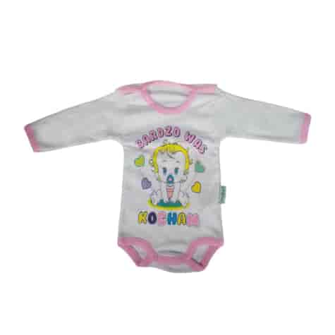 Gładkie body z długim rękawem