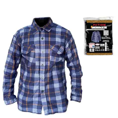 Worker Koszula męska flanelowa na guziki