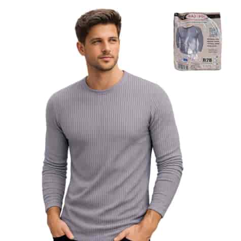 Podkoszulka męska bawełniana thermo szara  RAJ-POL