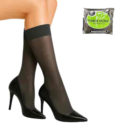 Podkolanówki rajstopowe 20 den 2-pak Grafit