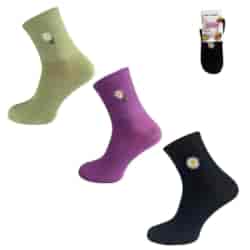 Skarpety ze ściągaczem haftowane