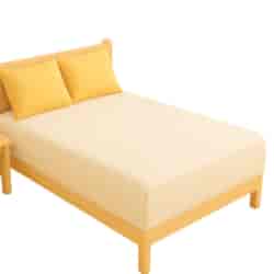 Prześcieradło z gumką 90x200 Jersey Paris kremowe