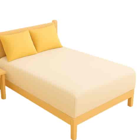 Prześcieradło z gumką 220x200 Jersey Paris kremowe