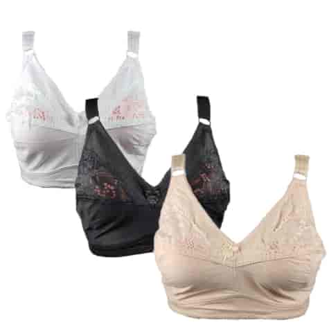 Biustonosz damski Melesai gładki w kwiaty  DD 