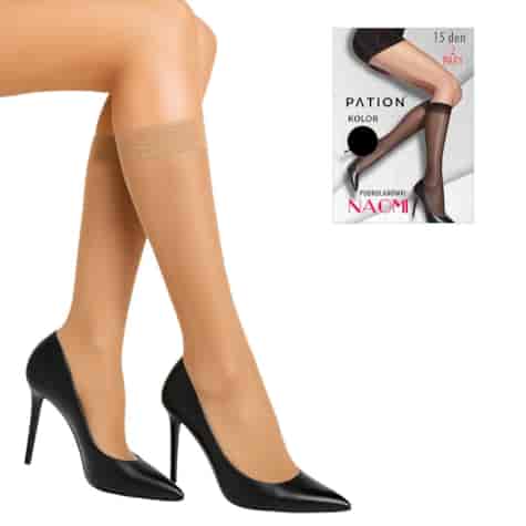 Podkolanówki PATION 15 DEN Naomi Visione 2-PAK