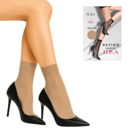 Skarpetki Pation 20 den 2-pak LUISA beż