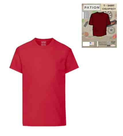 T-SHIRT CHŁOPIĘCY PATION CZERWONY