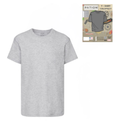T-SHIRT CHŁOPIĘCY PATION SZARY MELANŻ