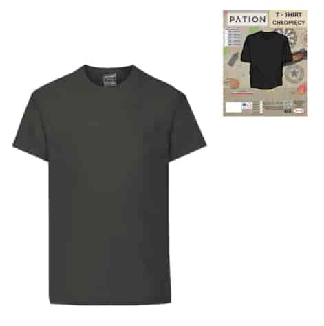 T-SHIRT CHŁOPIĘCY PATION GRAFIT