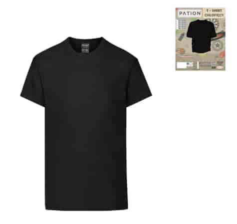T-SHIRT CHŁOPIĘCY PATION CZARNY