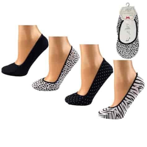 Baleriny damskie bawełniane