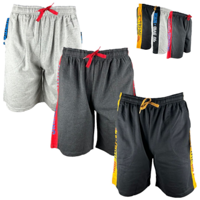 Spodenki męskie z kieszeniami gładkie z paskiem