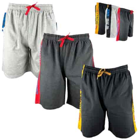 Spodenki męskie z kieszeniami gładkie z paskiem