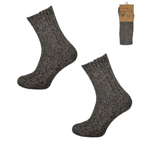 Skarpeta damska wełniana prążkowana