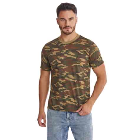 Męski T-shirt moro z krótkim rękawem