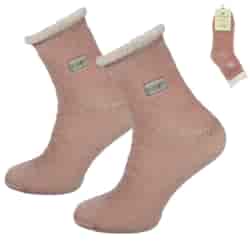 Skarpeta cosy frotka haft różowe 35-38