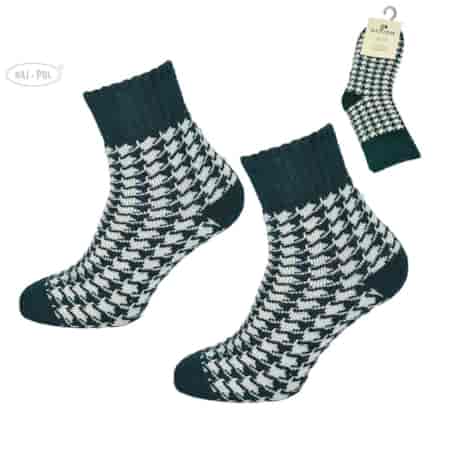 Skarpeta cosy zielone pepitka 35-38