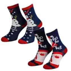 Skarpeta damska świąteczna niebieskie