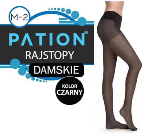 Rajstopy Damskie Elastil Czarne Rozmiar M-2