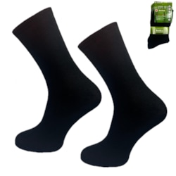 Skarpety męskie garniturowe czarne bambusowe