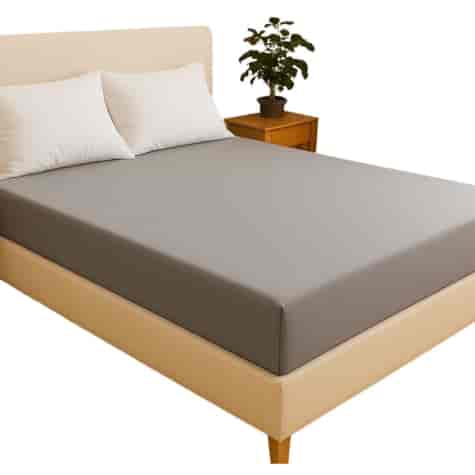 Prześcieradło z gumką 160x200 Jersey Jasny Szary