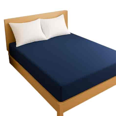 Prześcieradło z gumką 220x200 Jersey Granat