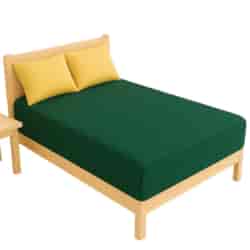 Prześcieradło z gumką 90x200 Jersey Ciemna Zieleń