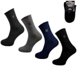 Skarpety męskie bezuciskowe wzorowane PATION