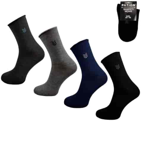 Skarpety męskie bezuciskowe wzorowane PATION