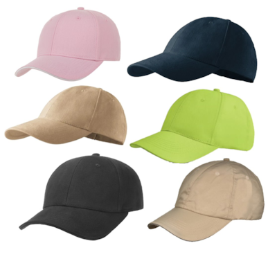 CZAPKA z daszkiem unisex gładka mix kolorów