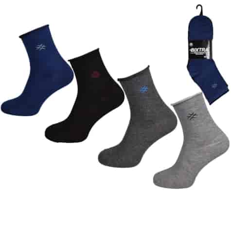 Skarpety męskie bezuciskowe Bixtra
