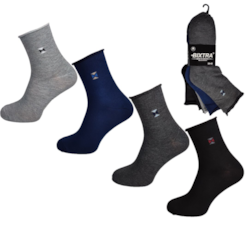 Skarpety męskie bezuciskowe Bixtra