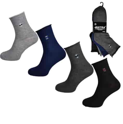 Skarpety męskie bezuciskowe Bixtra
