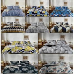 Pościel bawełniana z prześcieradłem 160x200