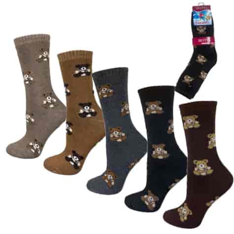 Skarpeta damska frotte Motyl