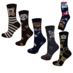 Skarpety damskie frotte Motyl