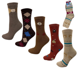 Skarpety damskie frotte Motyl