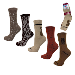 Skarpety damskie frotte Motyl