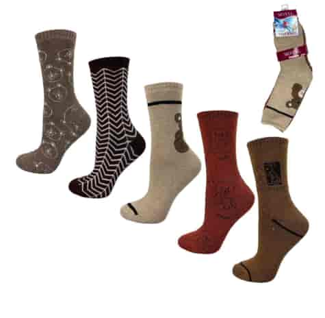 Skarpety damskie frotte Motyl