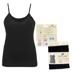 Koszulka damska na wąskim ramiączku czarna