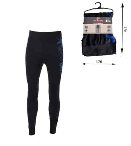 Bielizna thermo getry męskie czarno niebieskie