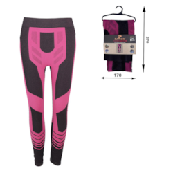 Bielizna thermo getry damskie czarno różowy