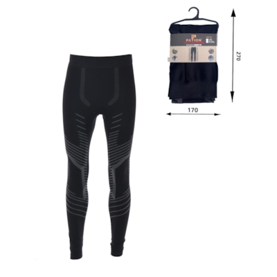 Bielizna thermo getry męskie  czarno szare